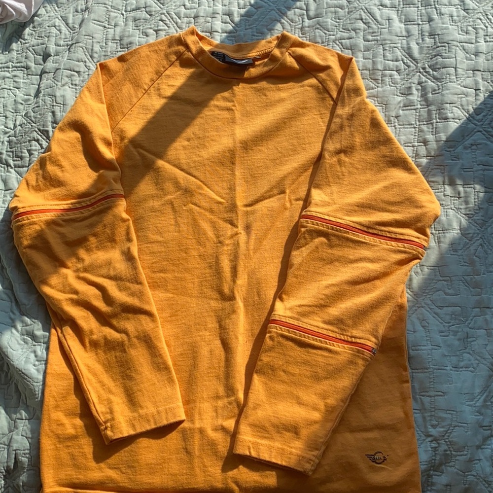 Mustard yellow jumper sweater Mini Cooper logo
